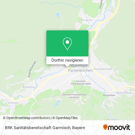 BRK Sanitätsbereitschaft Garmisch Karte