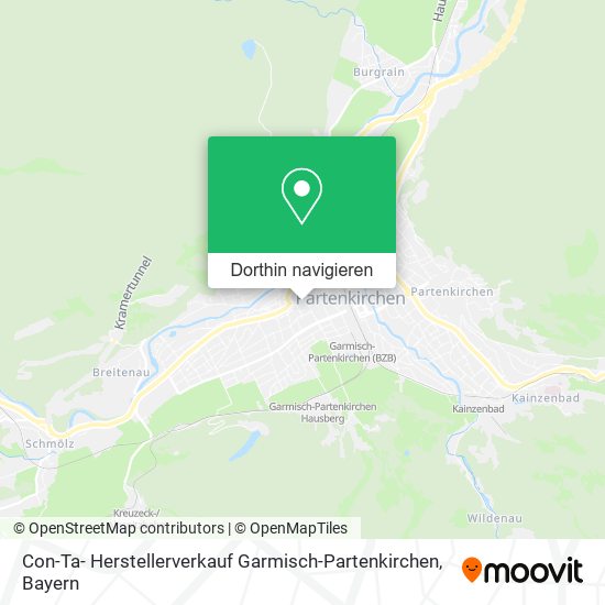 Con-Ta- Herstellerverkauf Garmisch-Partenkirchen Karte