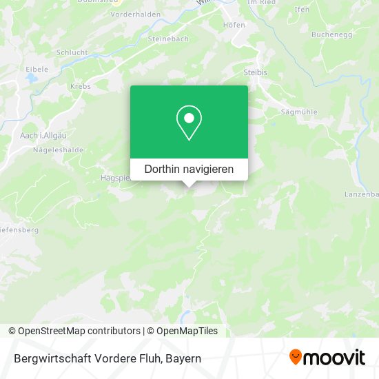 Bergwirtschaft Vordere Fluh Karte