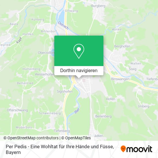 Per Pedis - Eine Wohltat für Ihre Hände und Füsse Karte