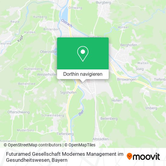 Futuramed Gesellschaft Modernes Management im Gesundheitswesen Karte