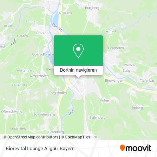 Biorevital Lounge Allgäu Karte