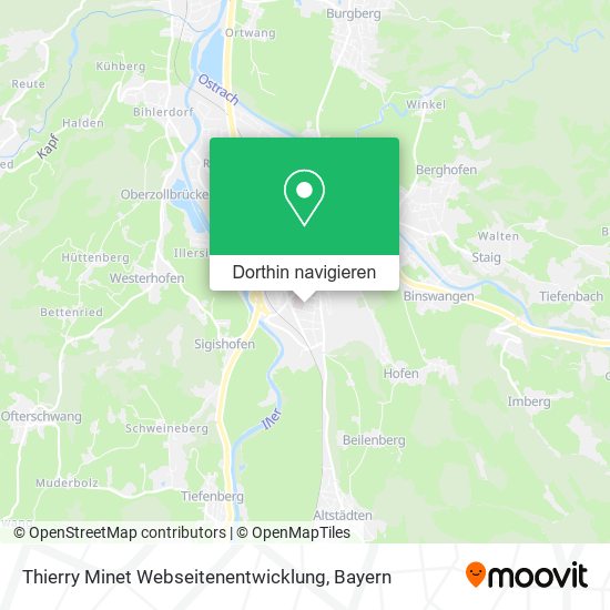 Thierry Minet Webseitenentwicklung Karte
