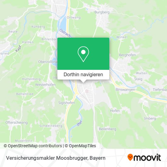 Versicherungsmakler Moosbrugger Karte