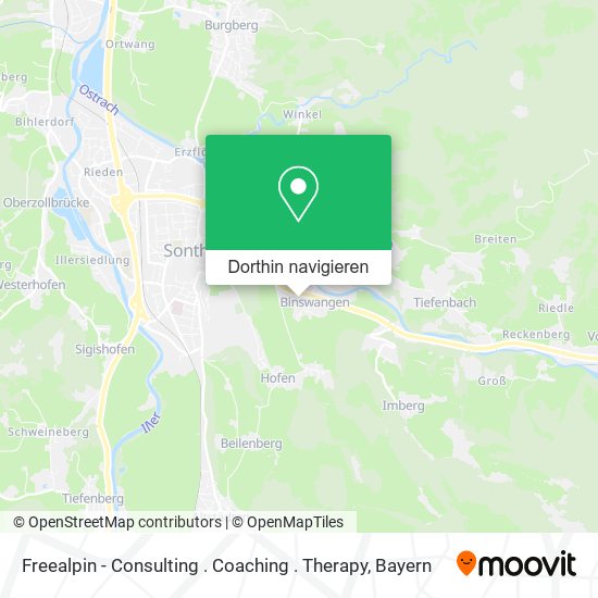Freealpin - Consulting . Coaching . Therapy Karte