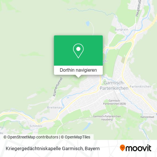 Kriegergedächtniskapelle Garmisch Karte