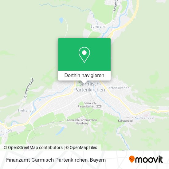 Finanzamt Garmisch-Partenkirchen Karte