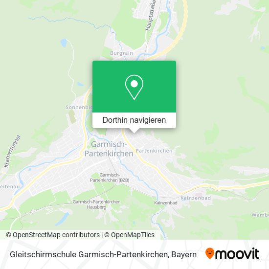 Gleitschirmschule Garmisch-Partenkirchen Karte
