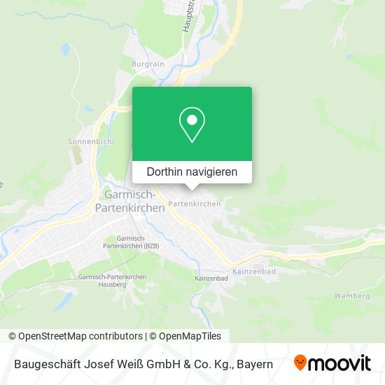 Baugeschäft Josef Weiß GmbH & Co. Kg. Karte