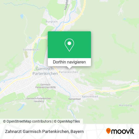 Zahnarzt Garmisch Partenkirchen Karte