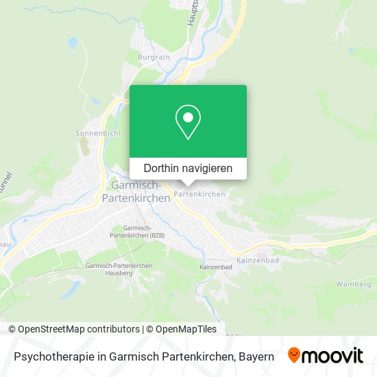 Psychotherapie in Garmisch Partenkirchen Karte
