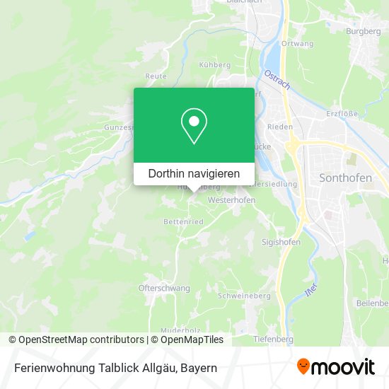 Ferienwohnung Talblick Allgäu Karte