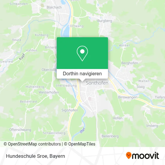 Hundeschule Sroe Karte
