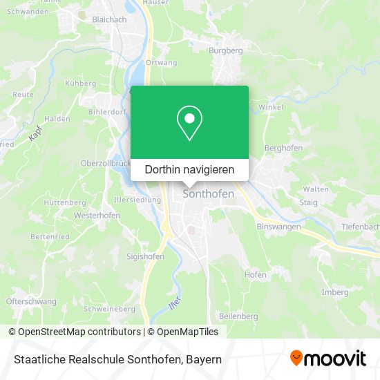 Staatliche Realschule Sonthofen Karte