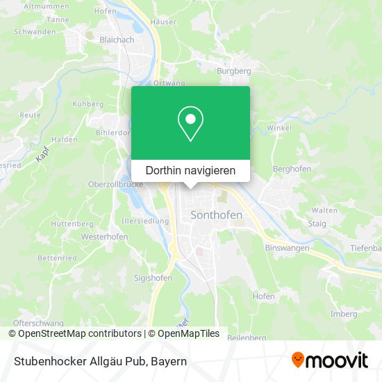 Stubenhocker Allgäu Pub Karte