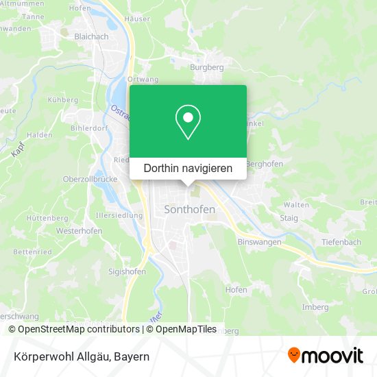 Körperwohl Allgäu Karte