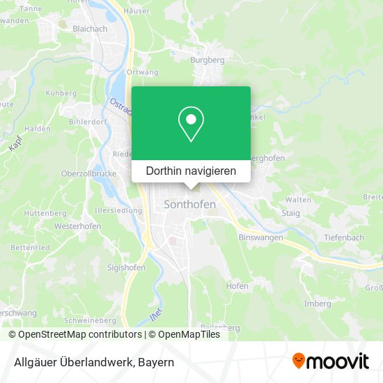 Allgäuer Überlandwerk Karte