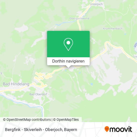 Bergfink - Skiverleih - Oberjoch Karte