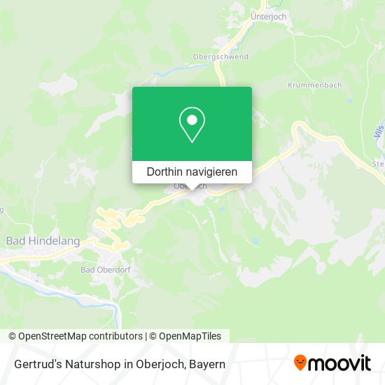 Gertrud's Naturshop in Oberjoch Karte