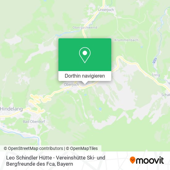 Leo Schindler Hütte - Vereinshütte Ski- und Bergfreunde des Fca Karte