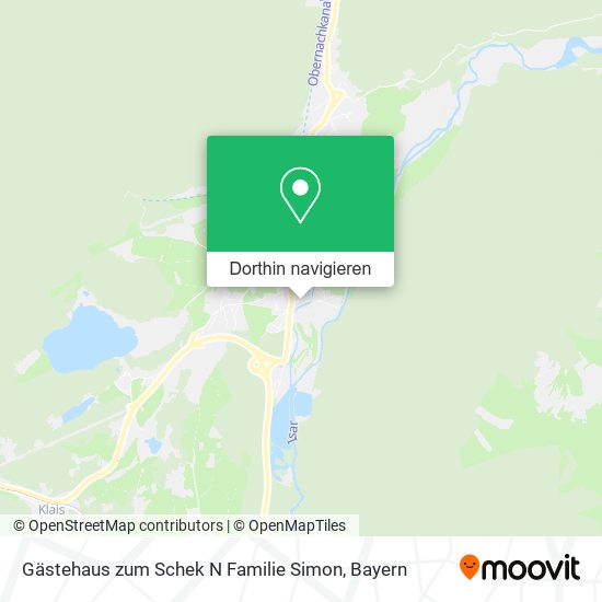 Gästehaus zum Schek N Familie Simon Karte