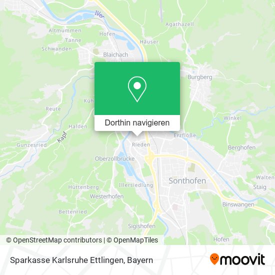 Sparkasse Karlsruhe Ettlingen Karte