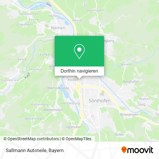 Sallmann Autoteile Karte