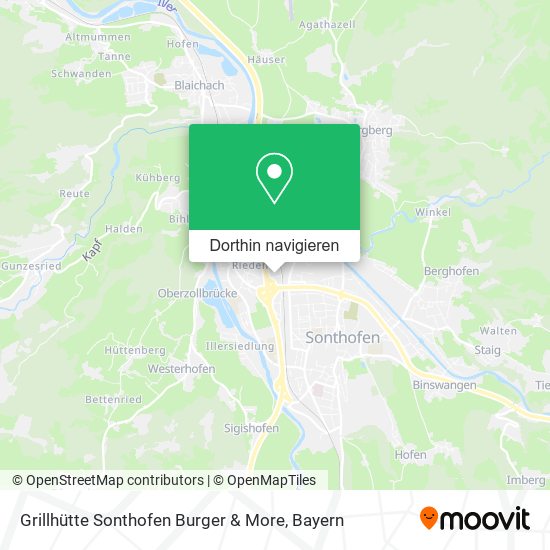 Grillhütte Sonthofen Burger & More Karte