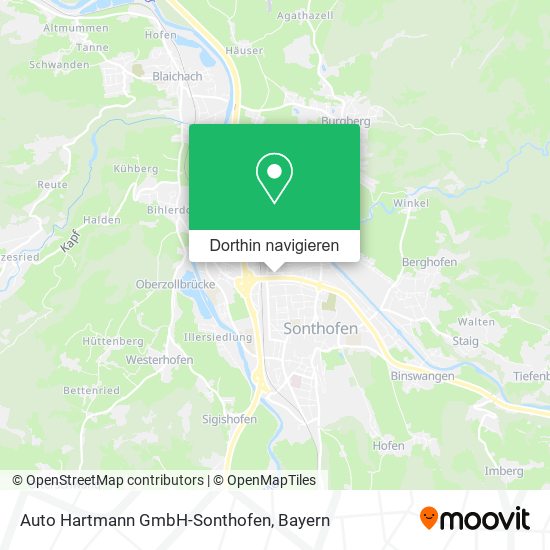 Auto Hartmann GmbH-Sonthofen Karte