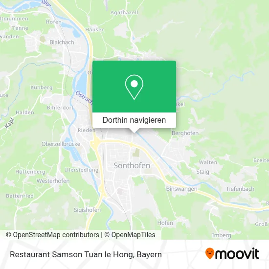Restaurant Samson Tuan le Hong Karte