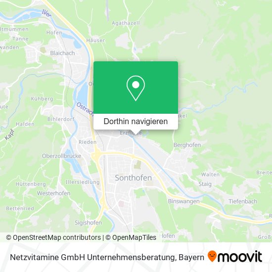 Netzvitamine GmbH Unternehmensberatung Karte