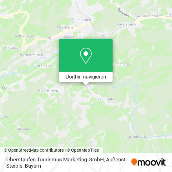 Oberstaufen Tourismus Marketing GmbH, Außenst. Steibis Karte