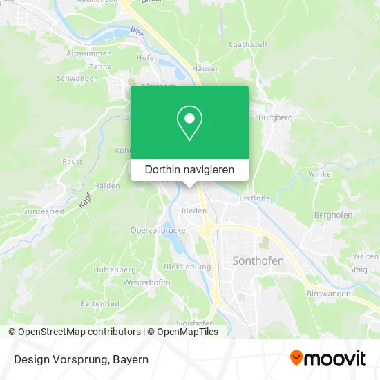 Design Vorsprung Karte