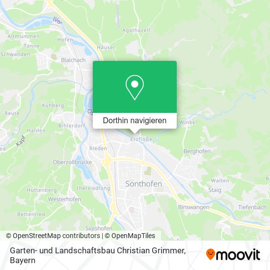 Garten- und Landschaftsbau Christian Grimmer Karte