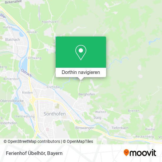 Ferienhof Übelhör Karte
