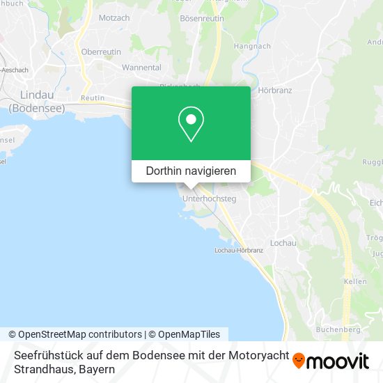 Seefrühstück auf dem Bodensee mit der Motoryacht Strandhaus Karte