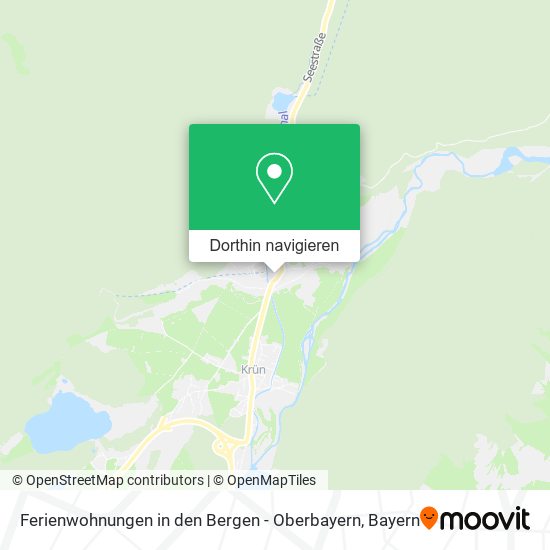 Ferienwohnungen in den Bergen - Oberbayern Karte