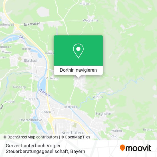 Gerzer Lauterbach Vogler Steuerberatungsgesellschaft Karte