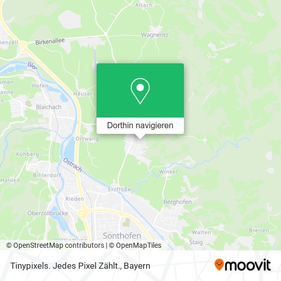 Tinypixels. Jedes Pixel Zählt. Karte