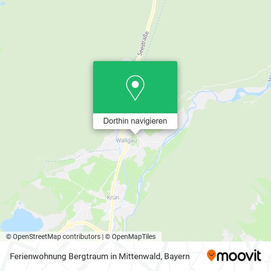 Ferienwohnung Bergtraum in Mittenwald Karte