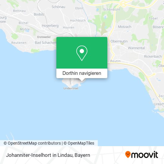 Johanniter-Inselhort in Lindau Karte
