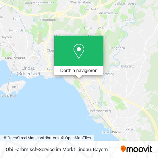 Obi Farbmisch-Service im Markt Lindau Karte