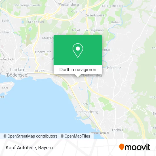 Kopf Autoteile Karte