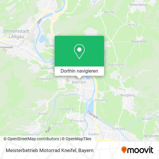 Meisterbetrieb Motorrad Kneifel Karte