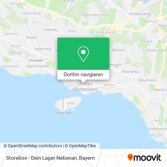Storebox - Dein Lager Nebenan Karte
