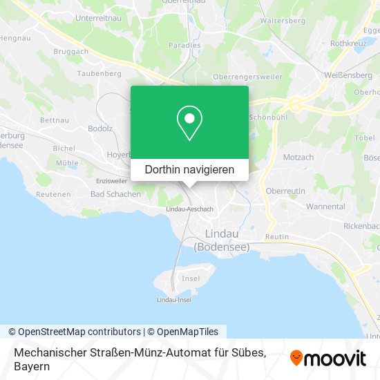 Mechanischer Straßen-Münz-Automat für Sübes Karte