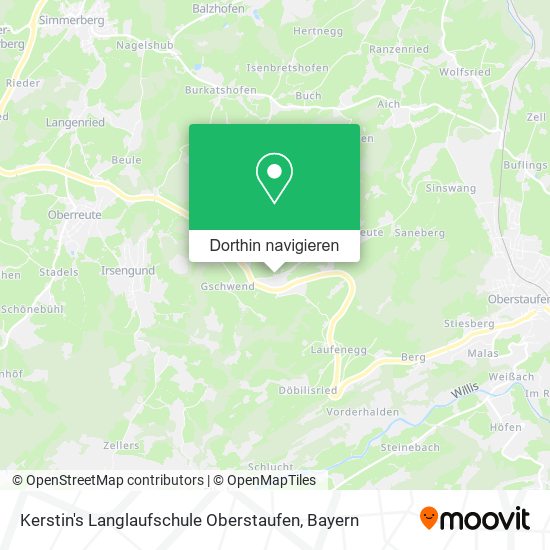 Kerstin's Langlaufschule Oberstaufen Karte