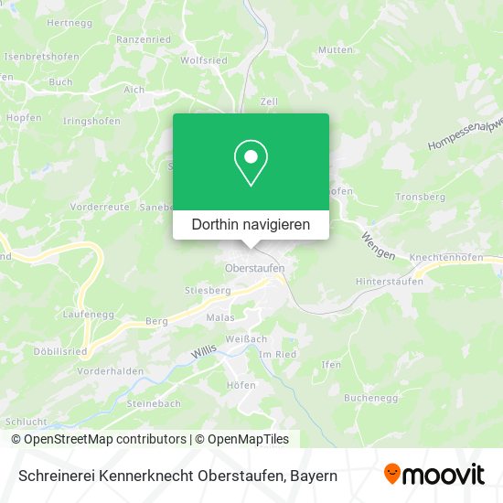 Schreinerei Kennerknecht Oberstaufen Karte