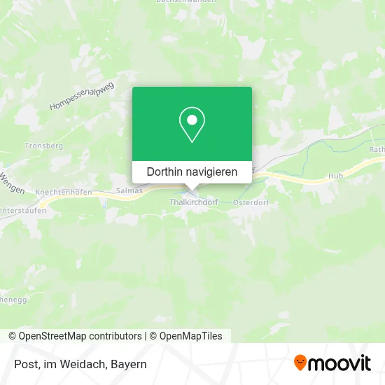 Post, im Weidach Karte