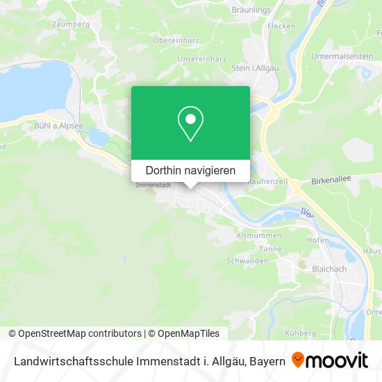 Landwirtschaftsschule Immenstadt i. Allgäu Karte